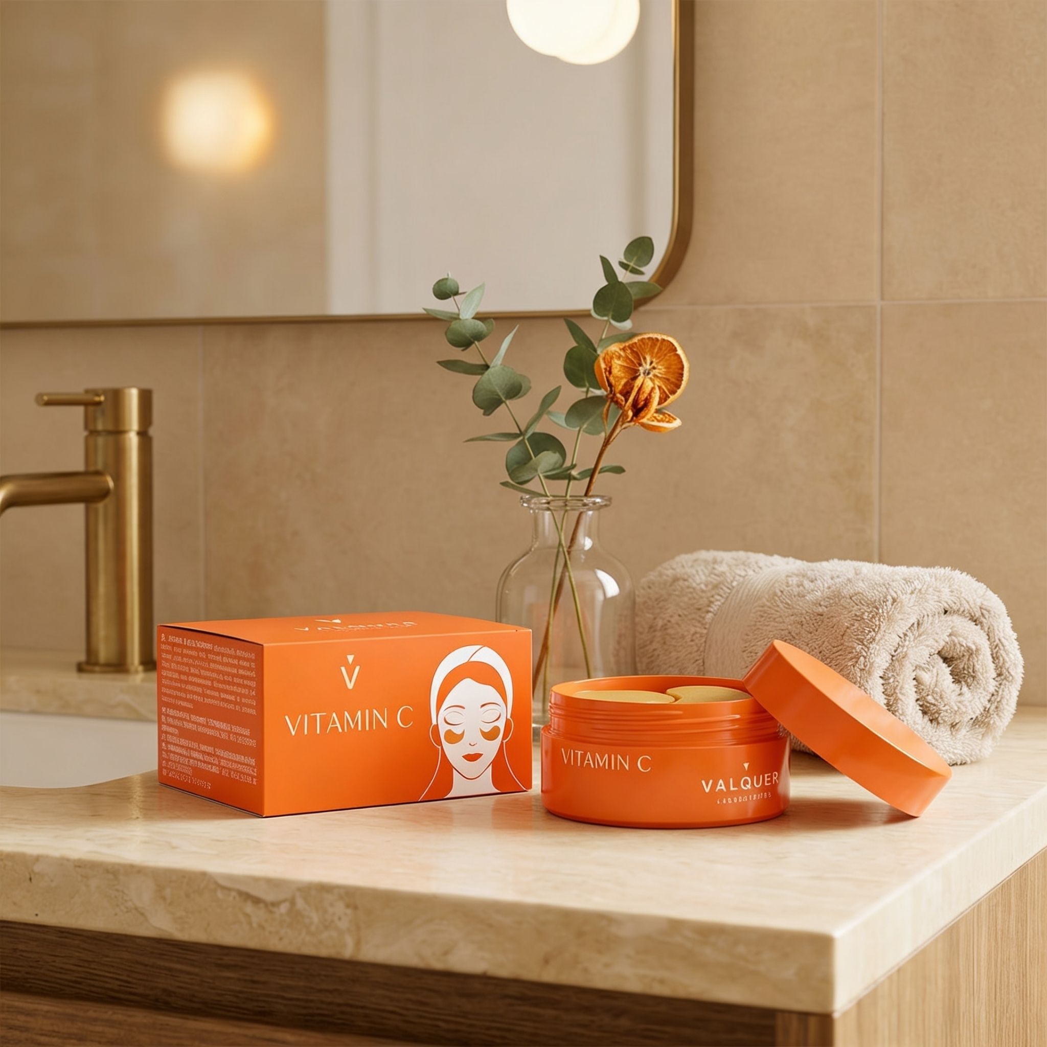 parches para contorno de ojos vitamina c