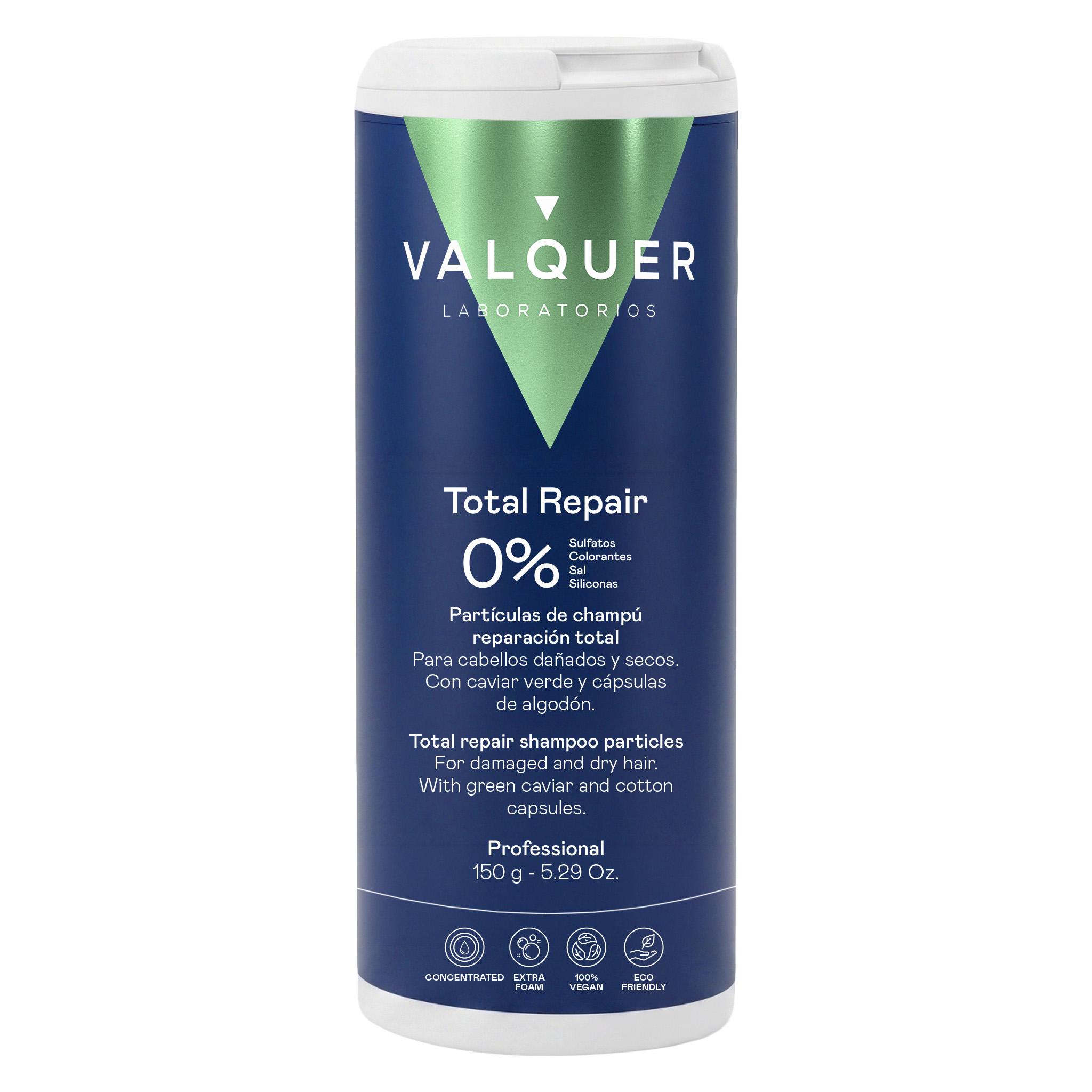 particulas de champu reparador