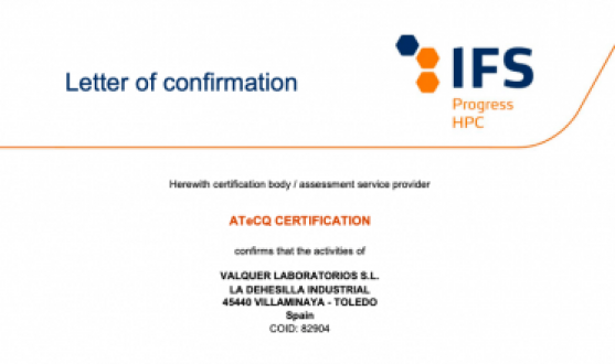 certificación ifs